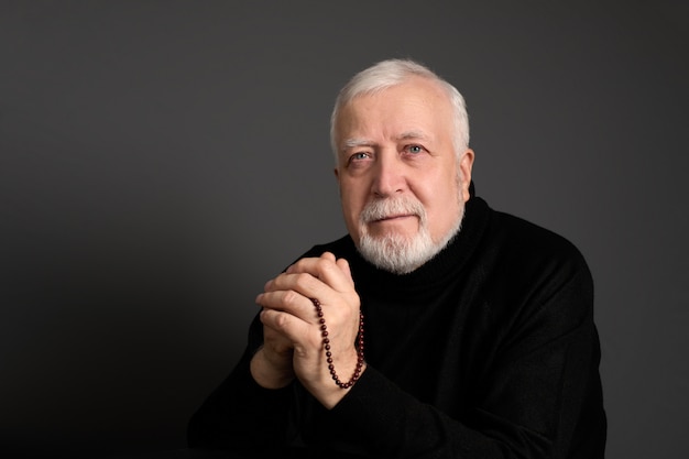 Portrait of smiling adult man