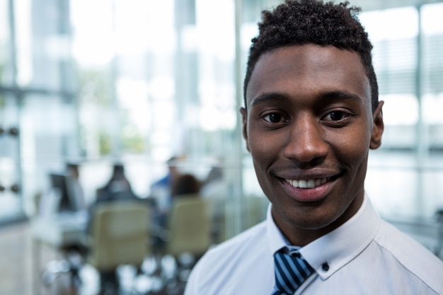 Portrait of smiling businessman