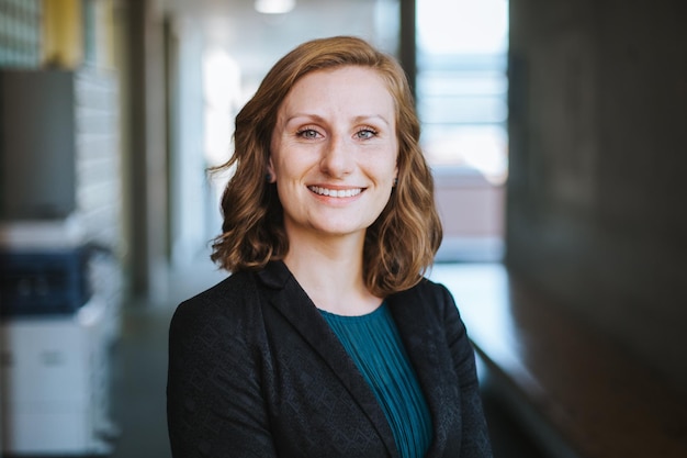 Portrait of smiling businesswoman