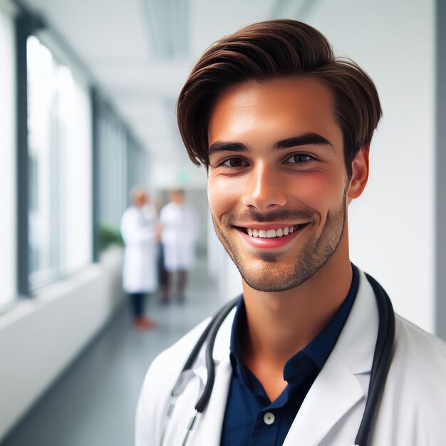 portrait of a smiling doctor