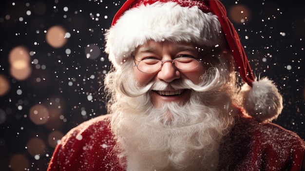 Portrait of smiling Santa Claus