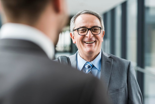 Portrait of smiling senior businessman