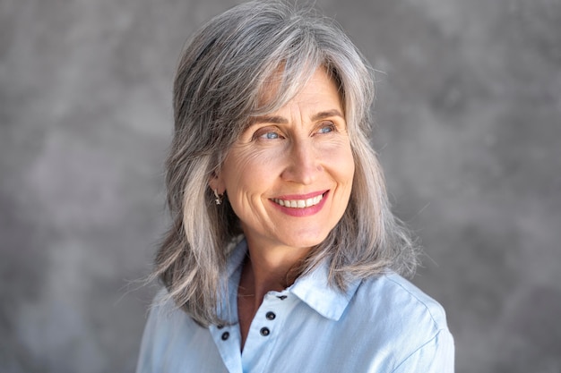 Portrait of smiling senior woman