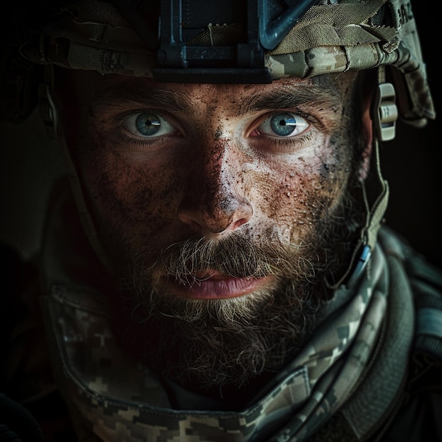 Portrait of a special forces soldier