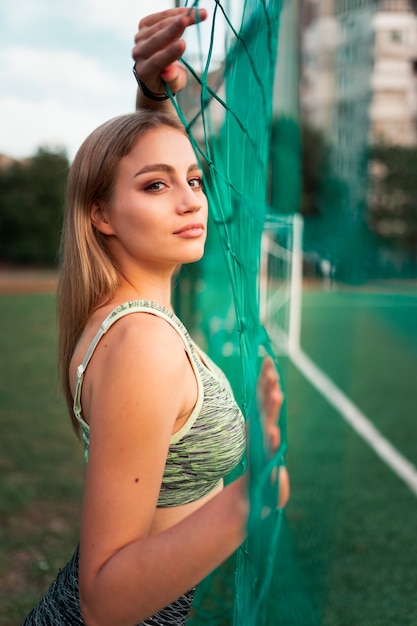 Portrait of sports girl