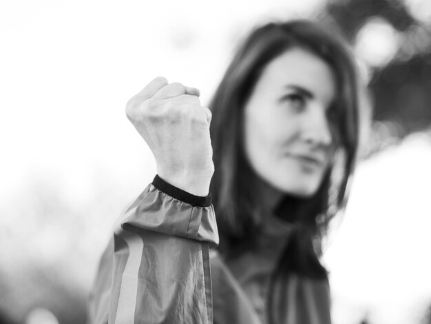 Photo portrait of a strong woman