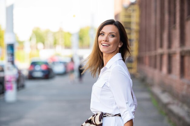 Portrait of a successful business woman smiling