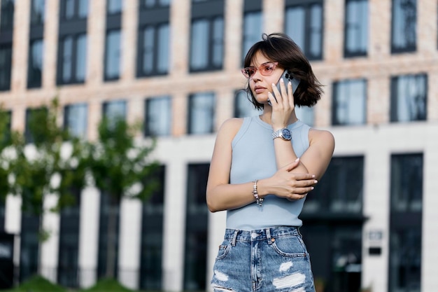 Portrait of a Successful Business woman Using Phone