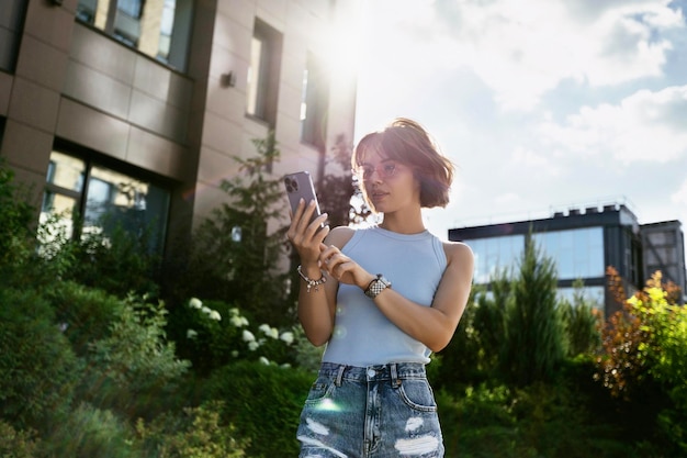 Portrait of a Successful Business woman Using Phone