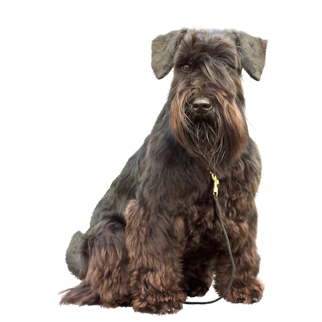 Portrait of a thoroughbred dog Black Miniature Schnauzer