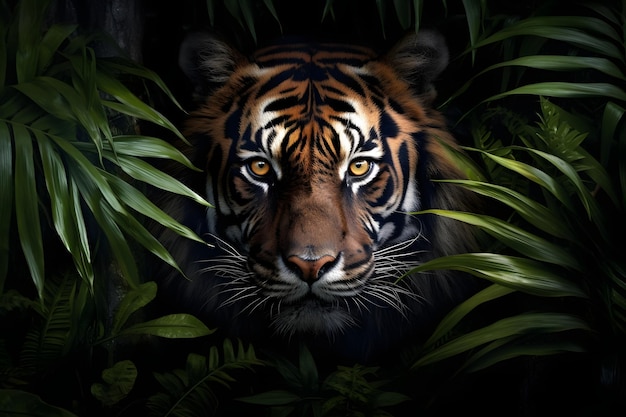 portrait of a tiger Generative AI