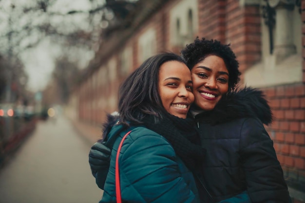 portrait of two young women