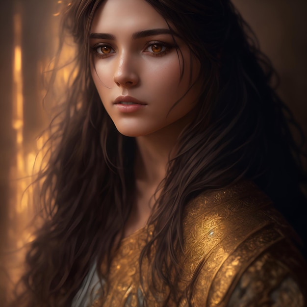 Portrait Of very Beautiful Girl