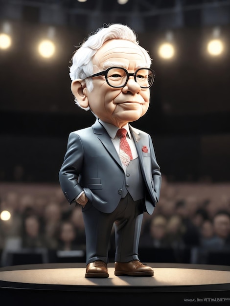 portrait of warren buffett