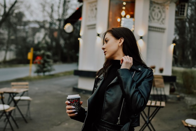 portrait of a woman in the city