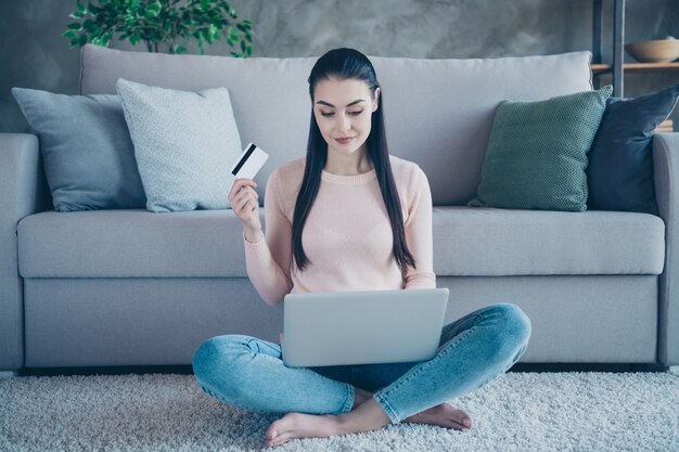 Portrait woman with laptop