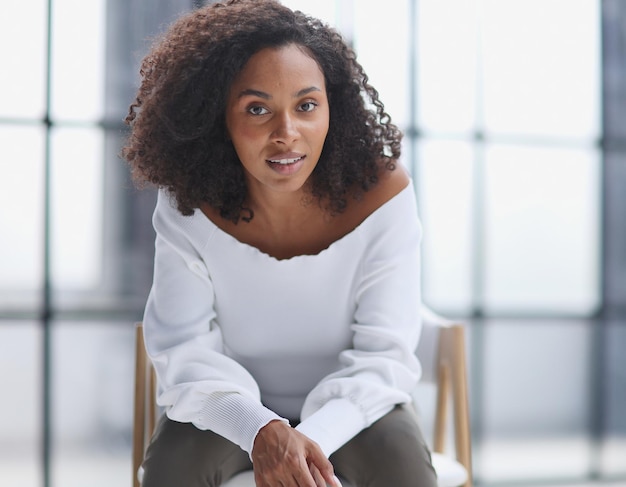 Portrait of a young african american woman