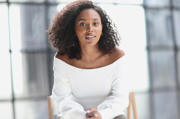 Portrait of a young African American woman