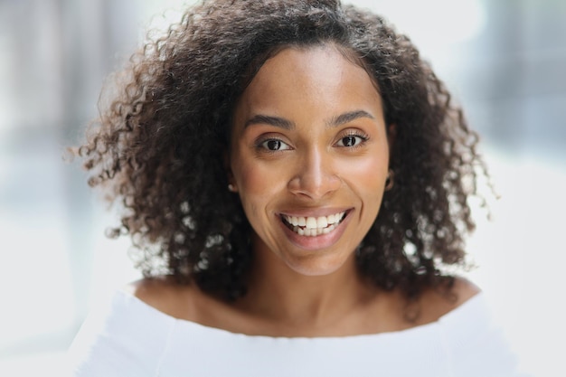 Portrait of a young attractive African American woman