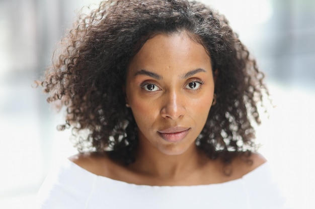 Portrait of a young attractive African American woman