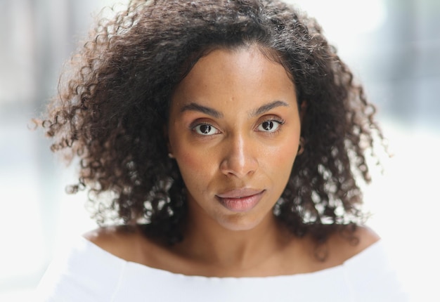 Portrait of a young attractive african american woman