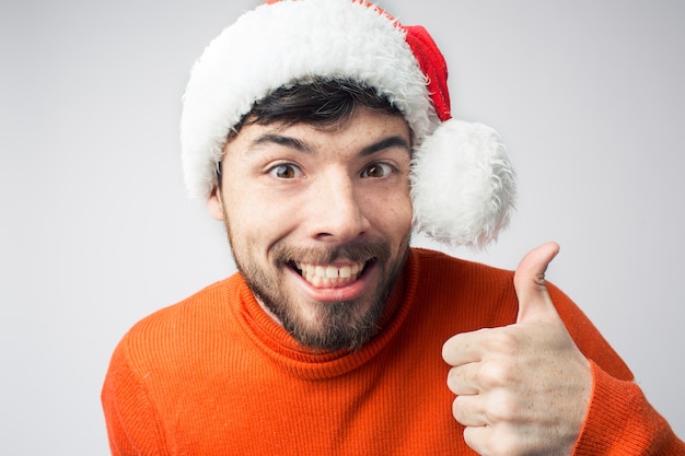 Portrait of a young bearded man