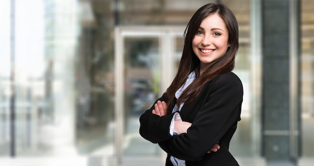 Portrait of a young beautiful businesswoman