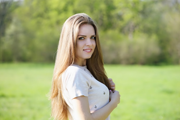 Portrait of a young beautiful girl