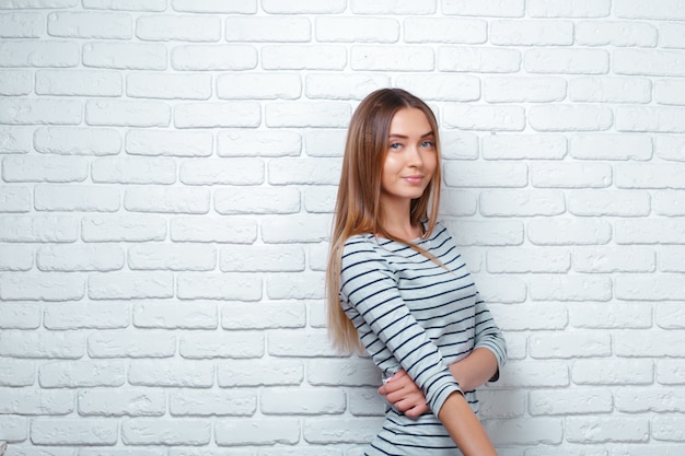 Portrait of a young beautiful woman