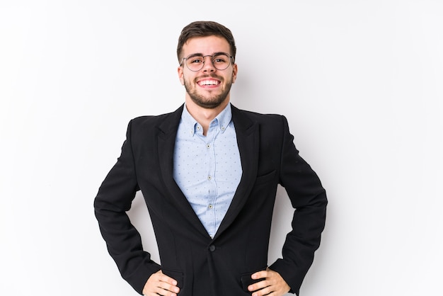 Photo portrait of a young handsome man