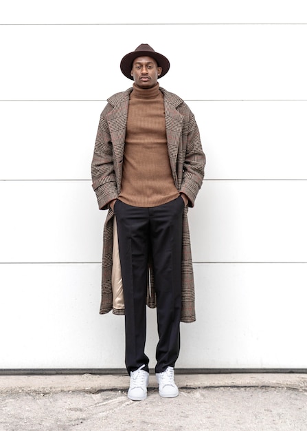 Portrait young man with hat