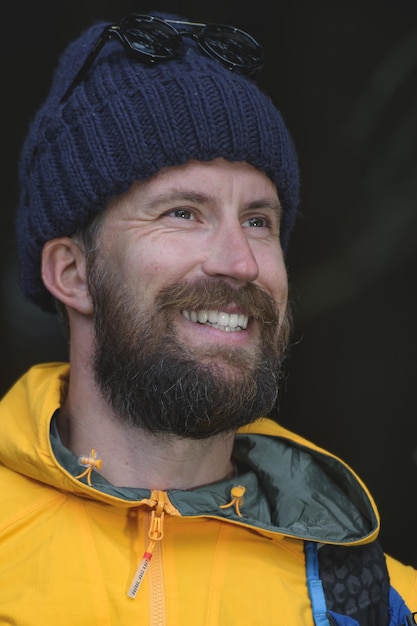 Portrait of young sportsman with beard