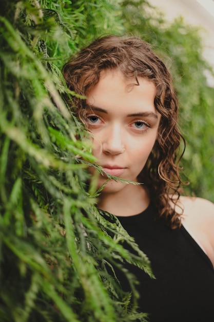 Photo portrait of young woman