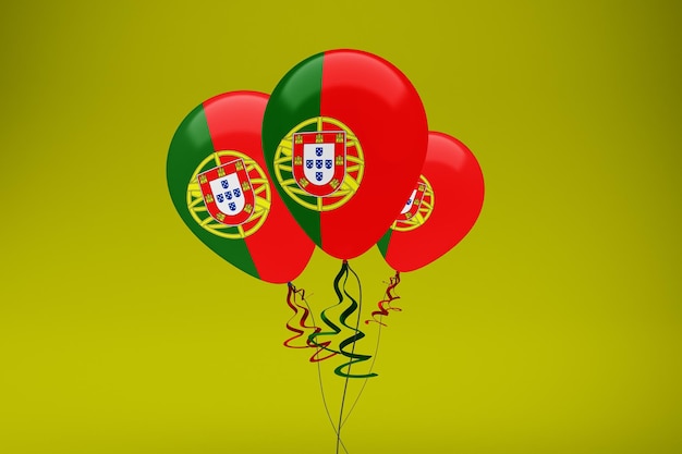 Portugal Flag Balloons