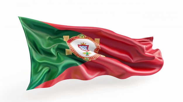 Photo portugal flag isolated on white background high resolution stock photo