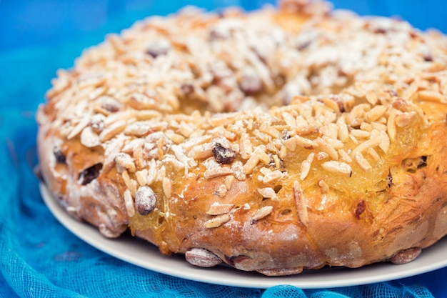 Portuguese Christmas cake Bolo de rainha