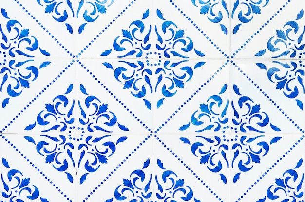 Photo portuguese tile house wall