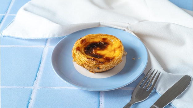 Portuguese traditional dessert Pastel de nata