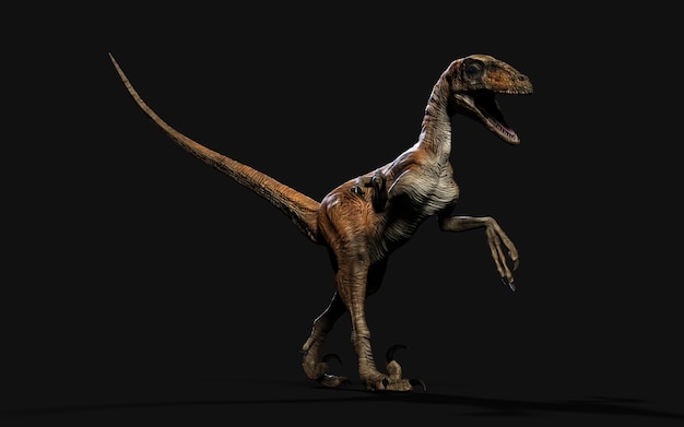 Pose of deinonychus antirrhopus the most iconic and representative dinosaurs