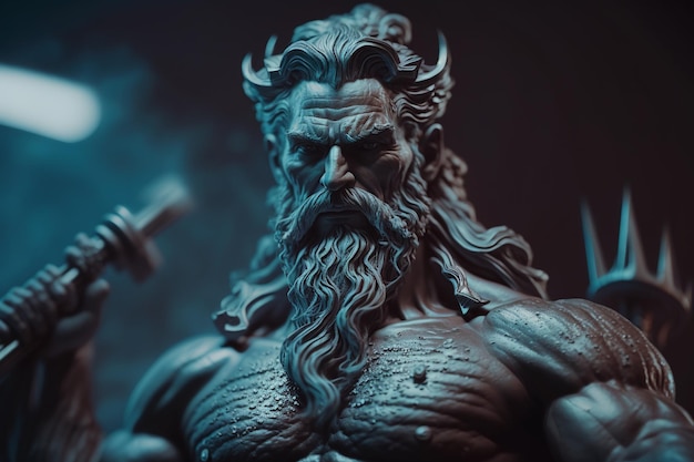 Poseidon Historical Old and Ancient Mythology Olympic Gods Greek rulers and lords heavenly powers kings ancient third generation gods supreme deities who dwelt on mount olympus