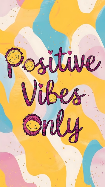 Photo positive vibes only tshirt design motivational quote illustartiontypographybannerposter