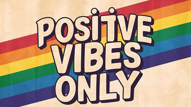 Positive Vibes Only Tshirt Design Motivational Quote IllustartionTypographyBannerPoster