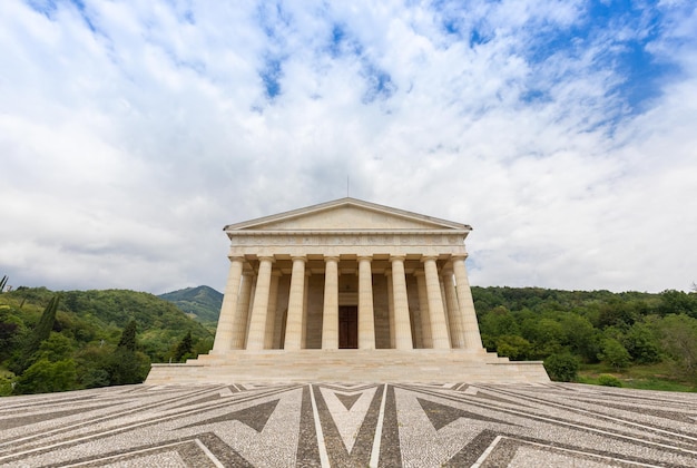 Possagno Italy Temple of Antonio Canova with classical colonnade and pantheon design exterior