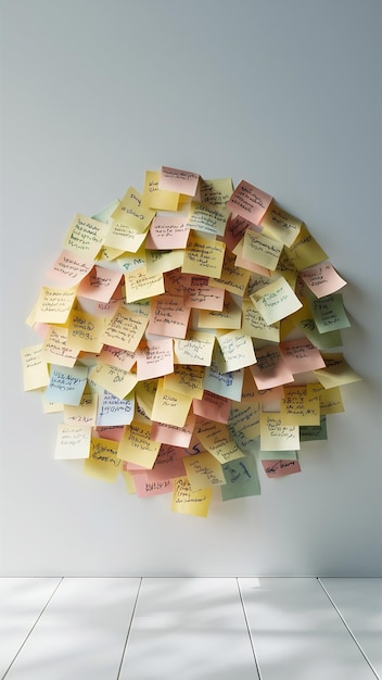 Post it papers isolated over background