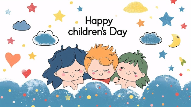 postcard of Happy childrens day