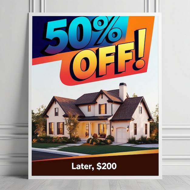 Photo a poster for a  2 99 sale