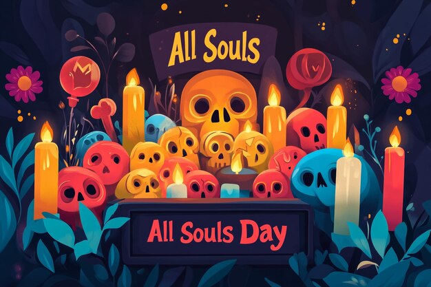 a poster for all souls day