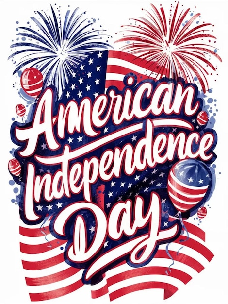 a poster of a american flag with the words a patriotic independence day