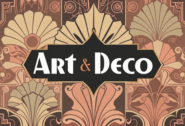 a poster for art and furniture with the words art and decor