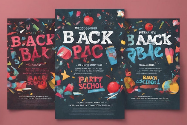 a poster for back to back party with a party back